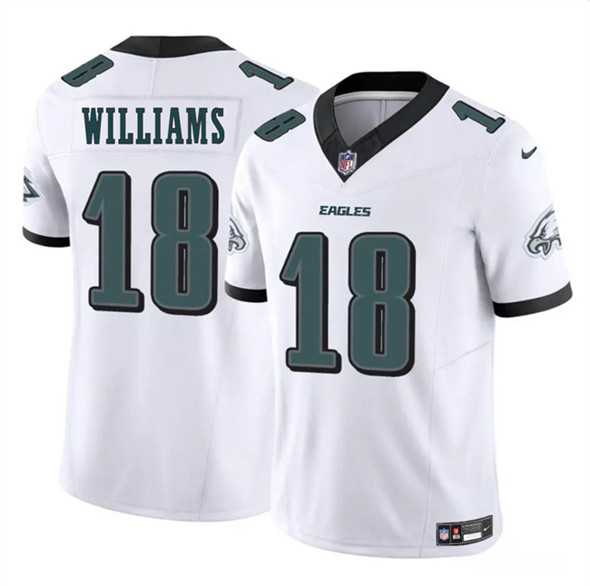 Men & Women & Youth Philadelphia Eagles #18 Avery Williams White 2024 New F.U.S.E. Vapor Untouchable Limited Stitched Jersey